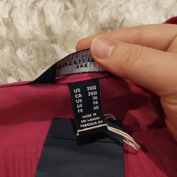 Lands End The outfitters Fuchsia Blouse 26W - Picture 4 of 7